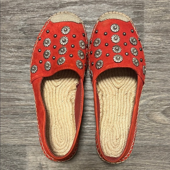 The Kooples Daisy Espadrilles, red, size 37 / 6.5US - Picture 2 of 10